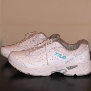 Fila White CoolMax Memory Foam Sneakers